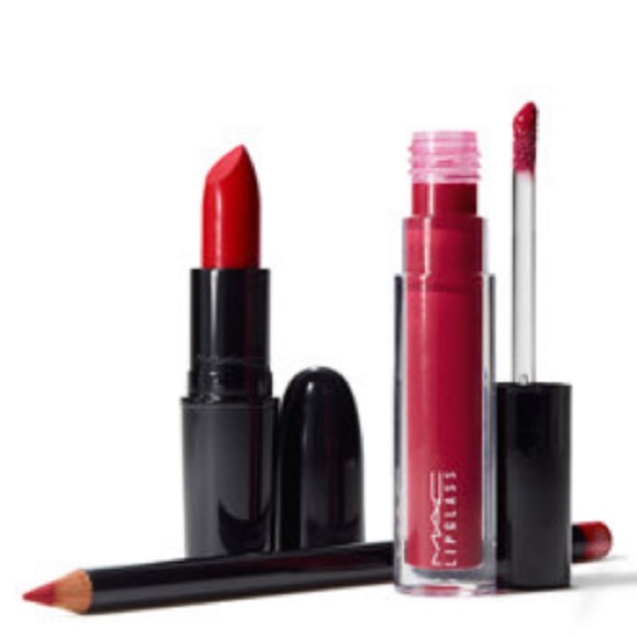 MAC Starlit Lip Bag: Red NWT - Picture 10 of 11